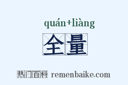 全量是什么意思的图片